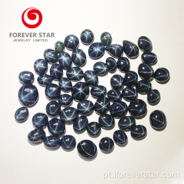 Grande estoque azul estrela natural safira pedras preciosas